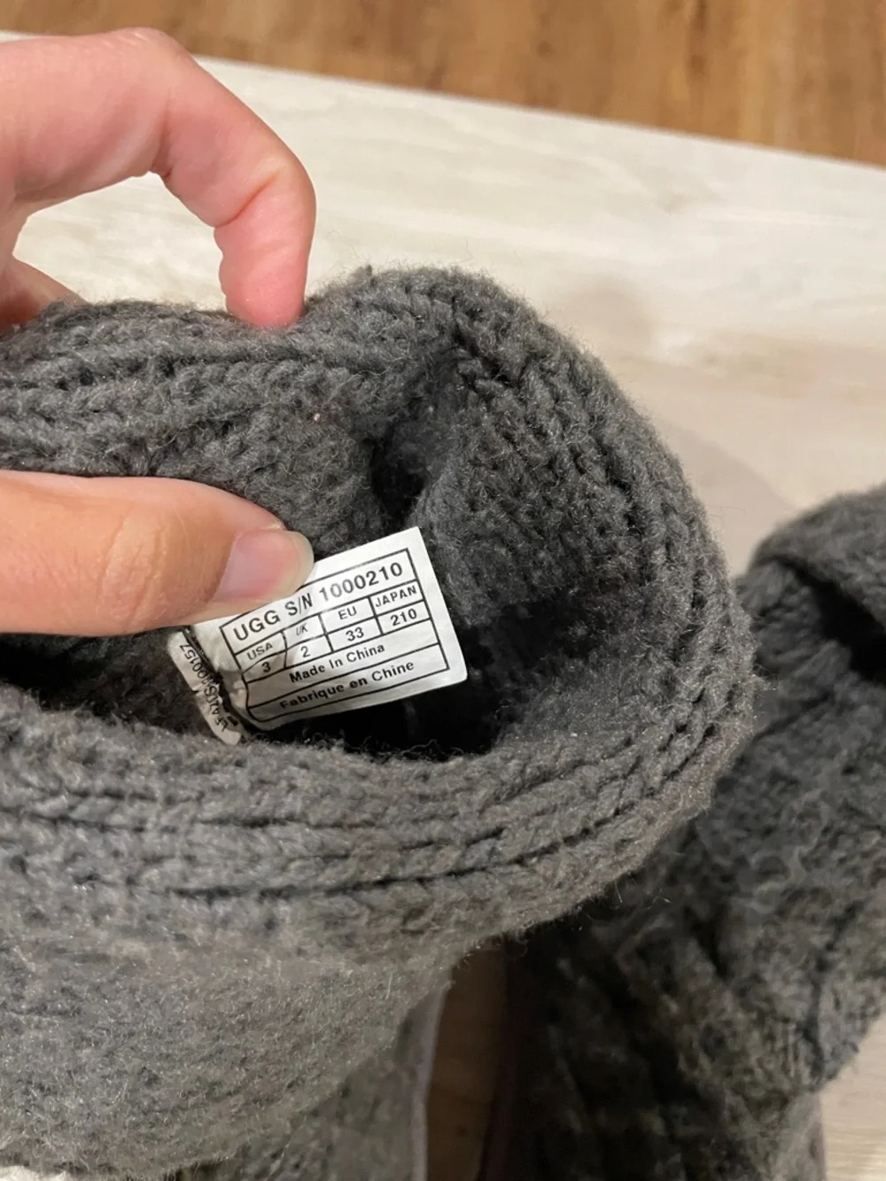 Kids Ugg Knit Buttoned Boots
